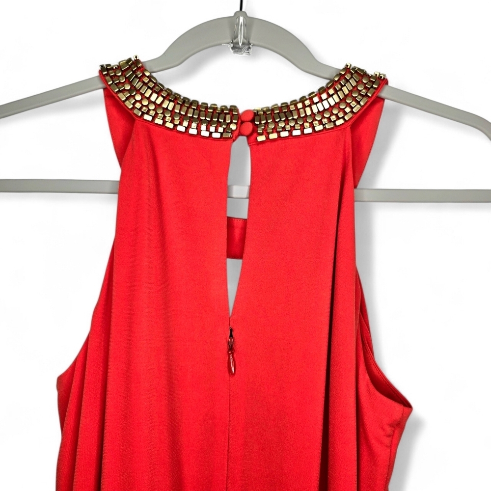 Vince Camuto Orange Jumpsuit. Small. Sleeveless. - Picture 8 of 13